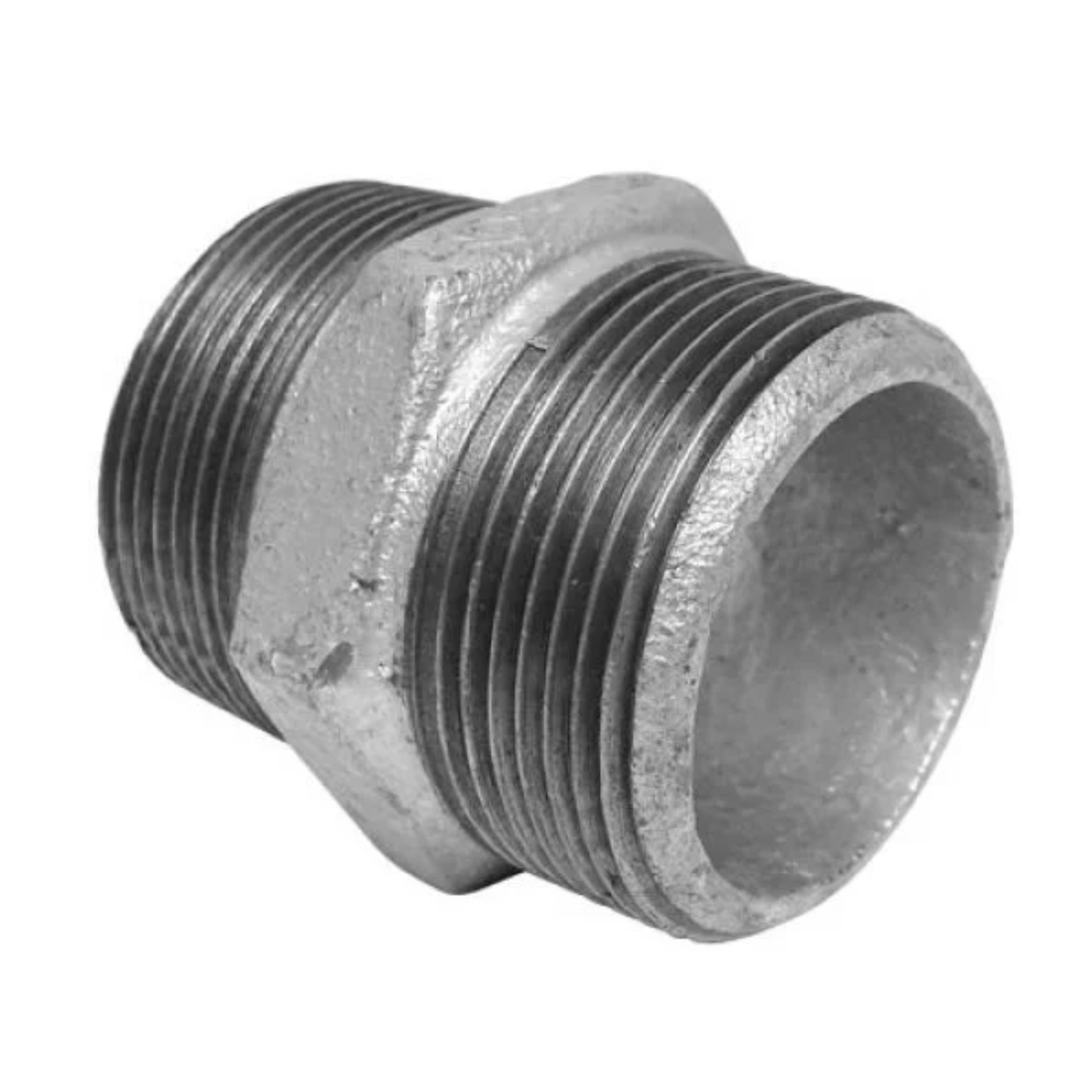Niple Duplo Galvanizado 1.1/4" para Conexão Industrial