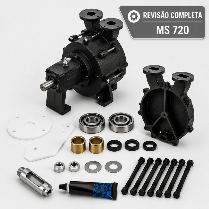 Kit Revisão Completa Bomba de Vácuo MS720 Sibravac