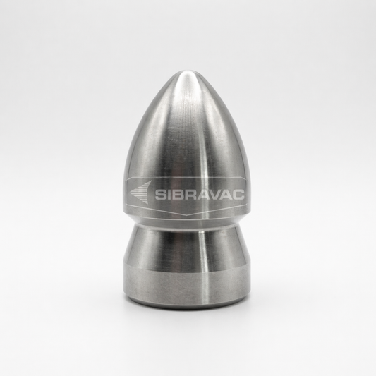 Bocal de Desobstrução Standard Ø50mm 1” NPT para Hidrojato e Limpeza de Tubulações