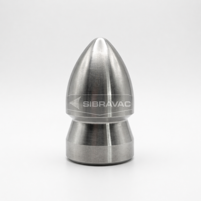 Bocal de Desobstrução Standard Ø50mm 1” NPT para Hidrojato e Limpeza de Tubulações